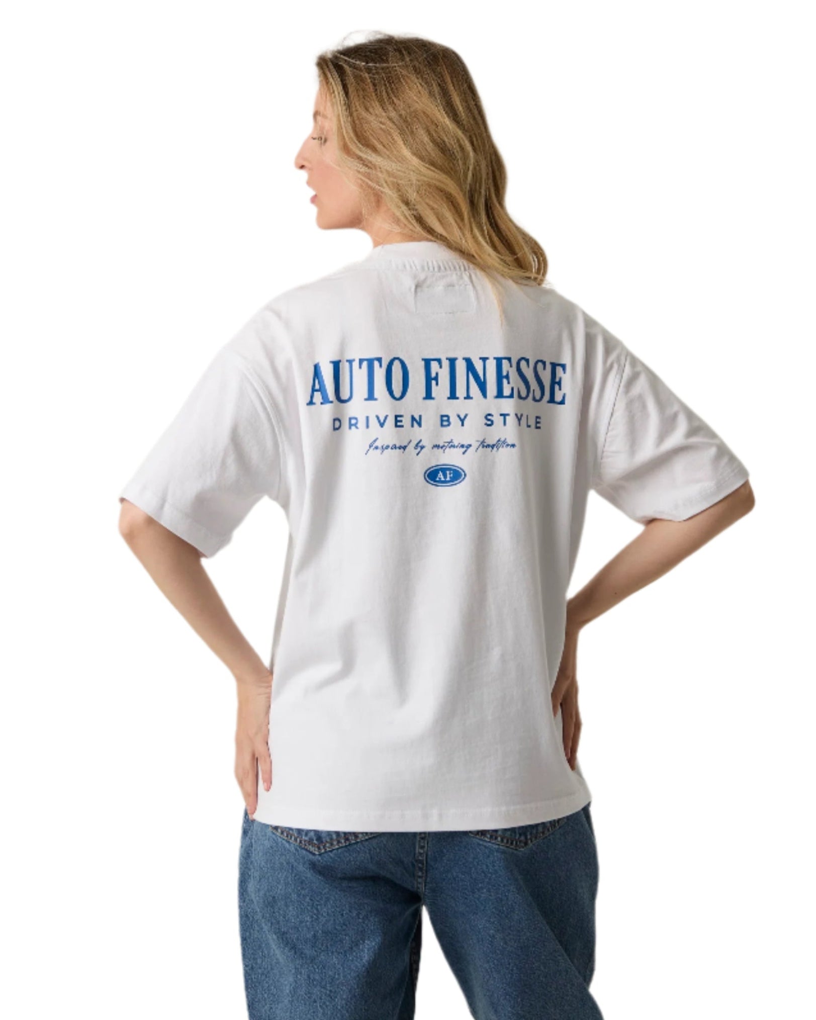 White Driven By Style Tshirt_ Woman - Back