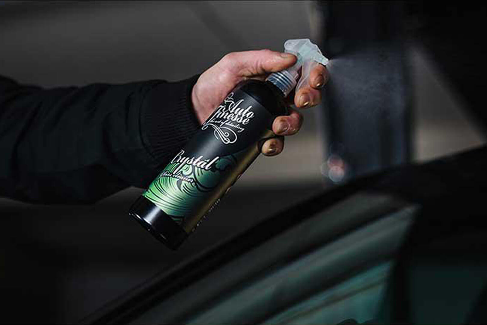 Smear Free Glass Cleaner In Action