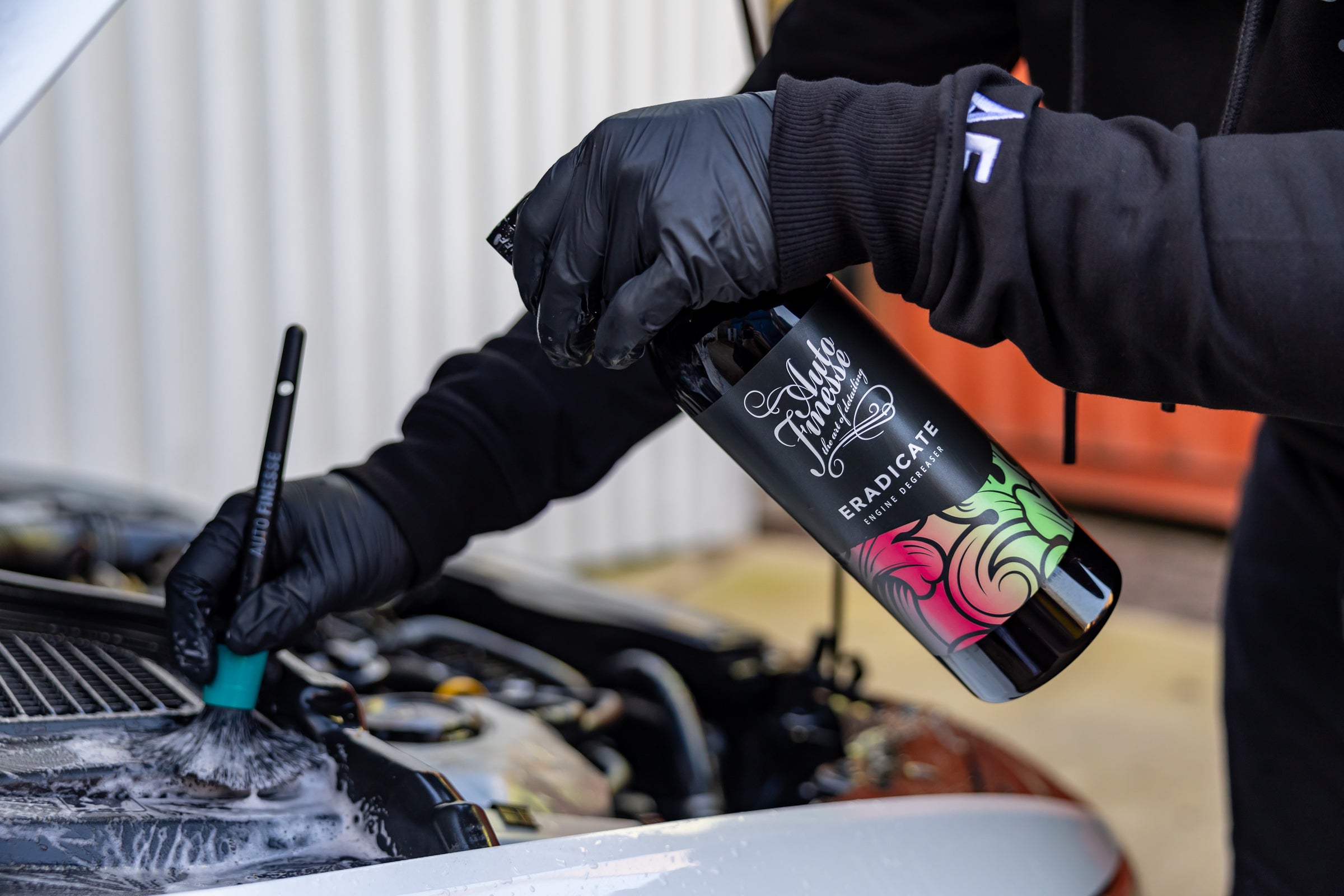 Heavy hitting cleaners and degreasers capable of eradicating extreme grime and oil- or fuel- based contamination.