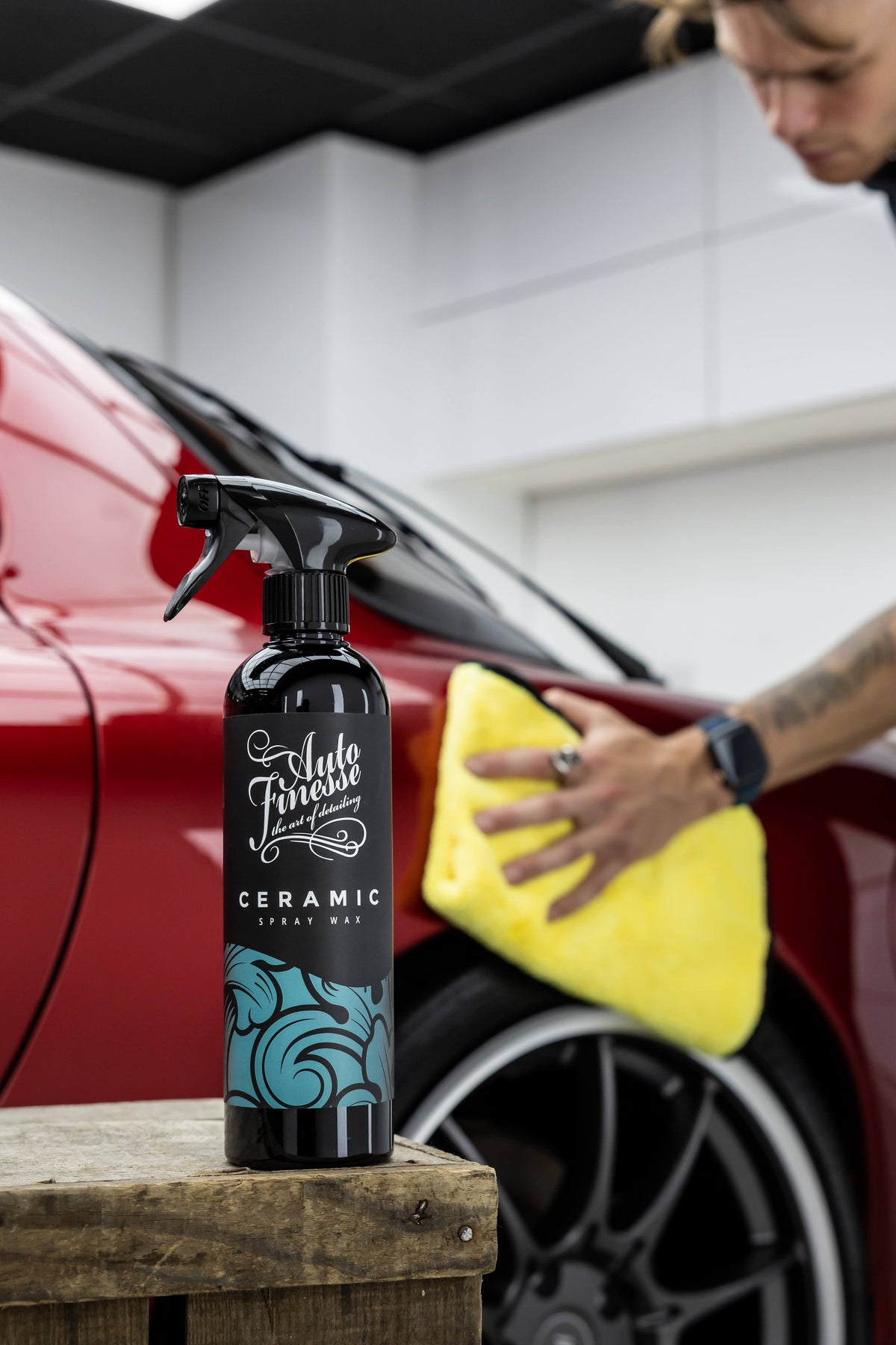 Applying protection after machine polishing