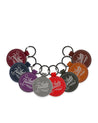 Round Leather Key Rings