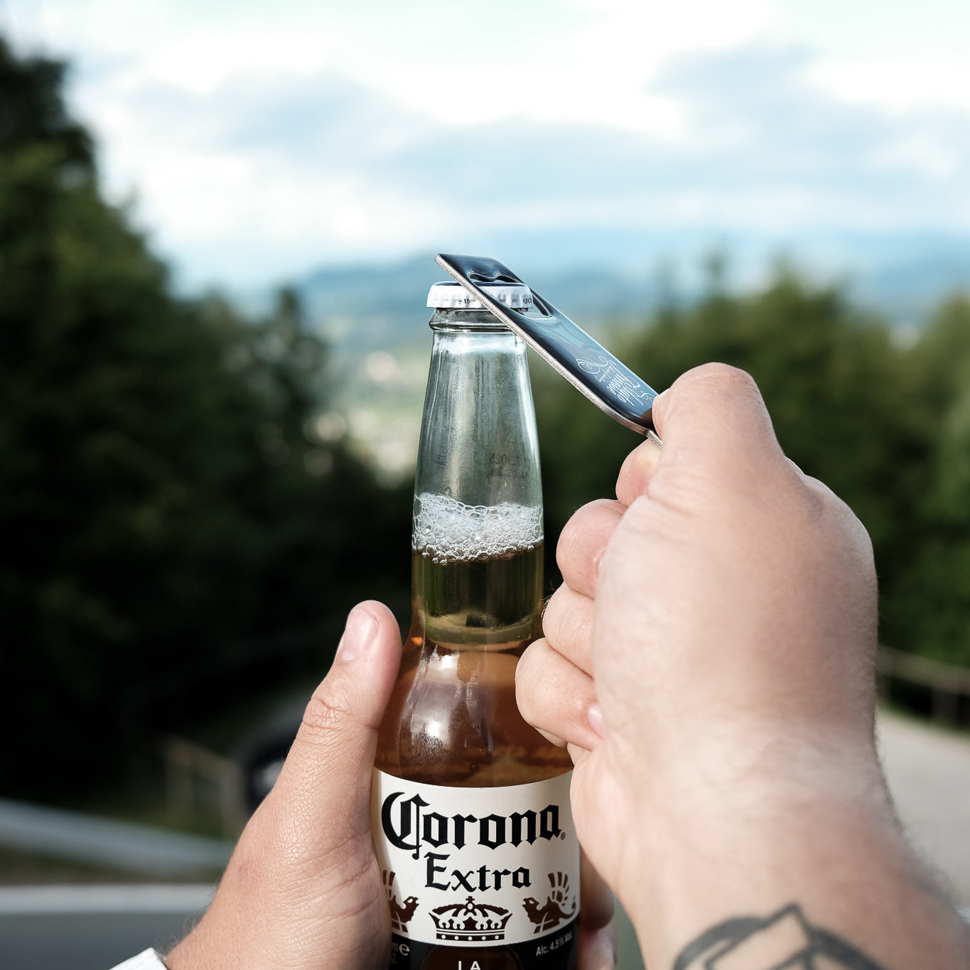 Beer Buddy Bottle Opener In Use