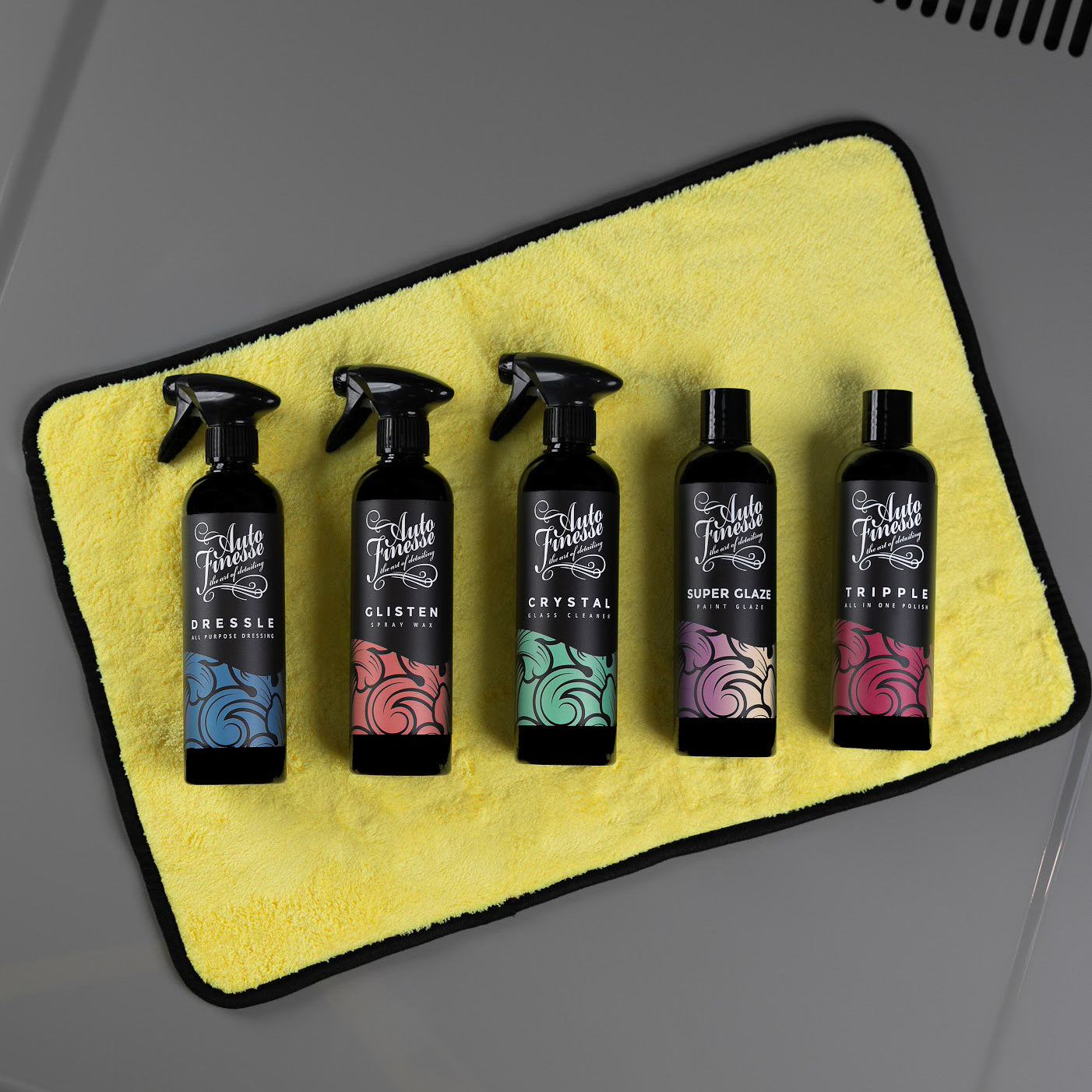 Car Finishing Products on microfiber cloth_ Connoisseurs Kit