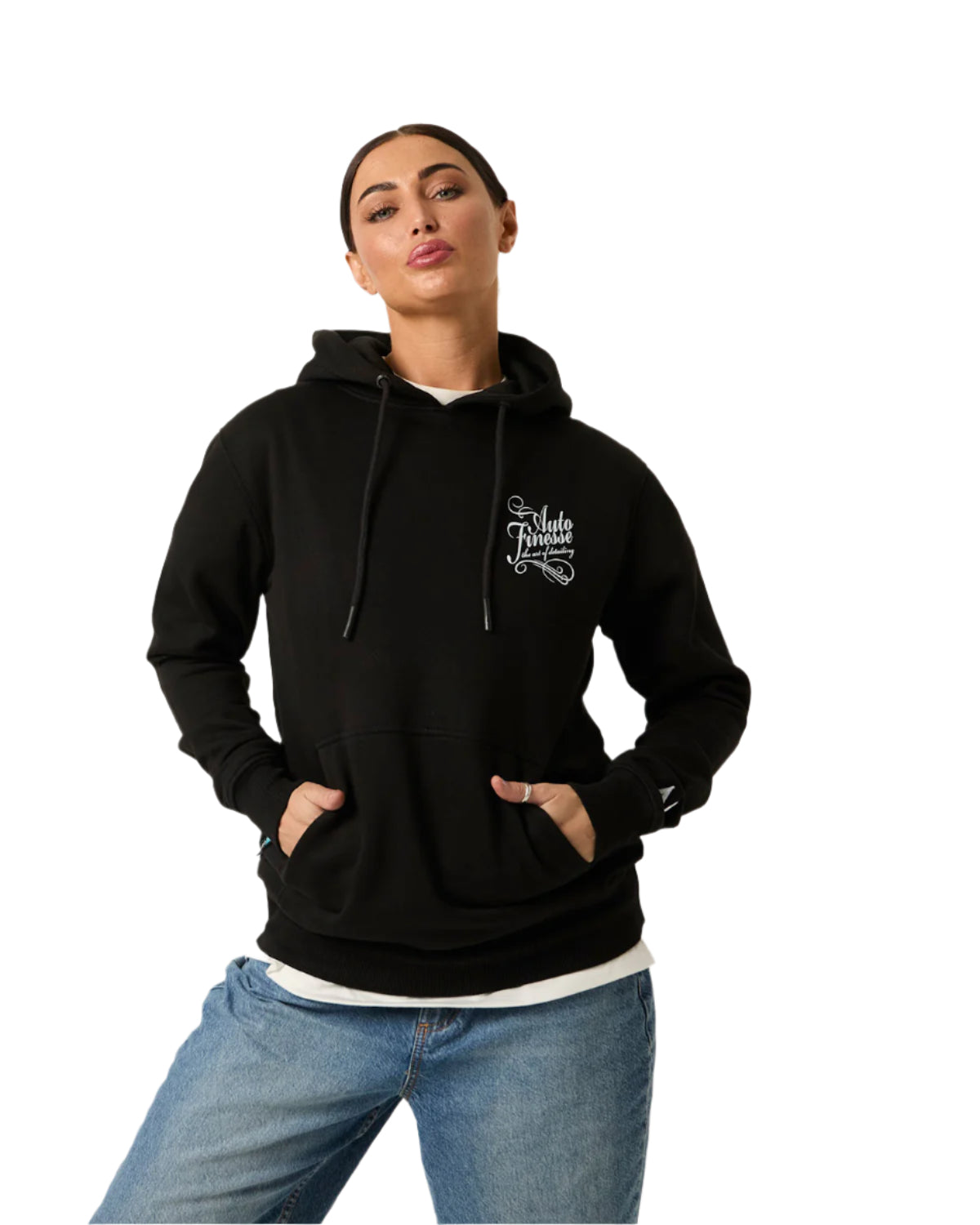 Signature Slim Fit Hoodie_ Woman Wearing_ Frontside