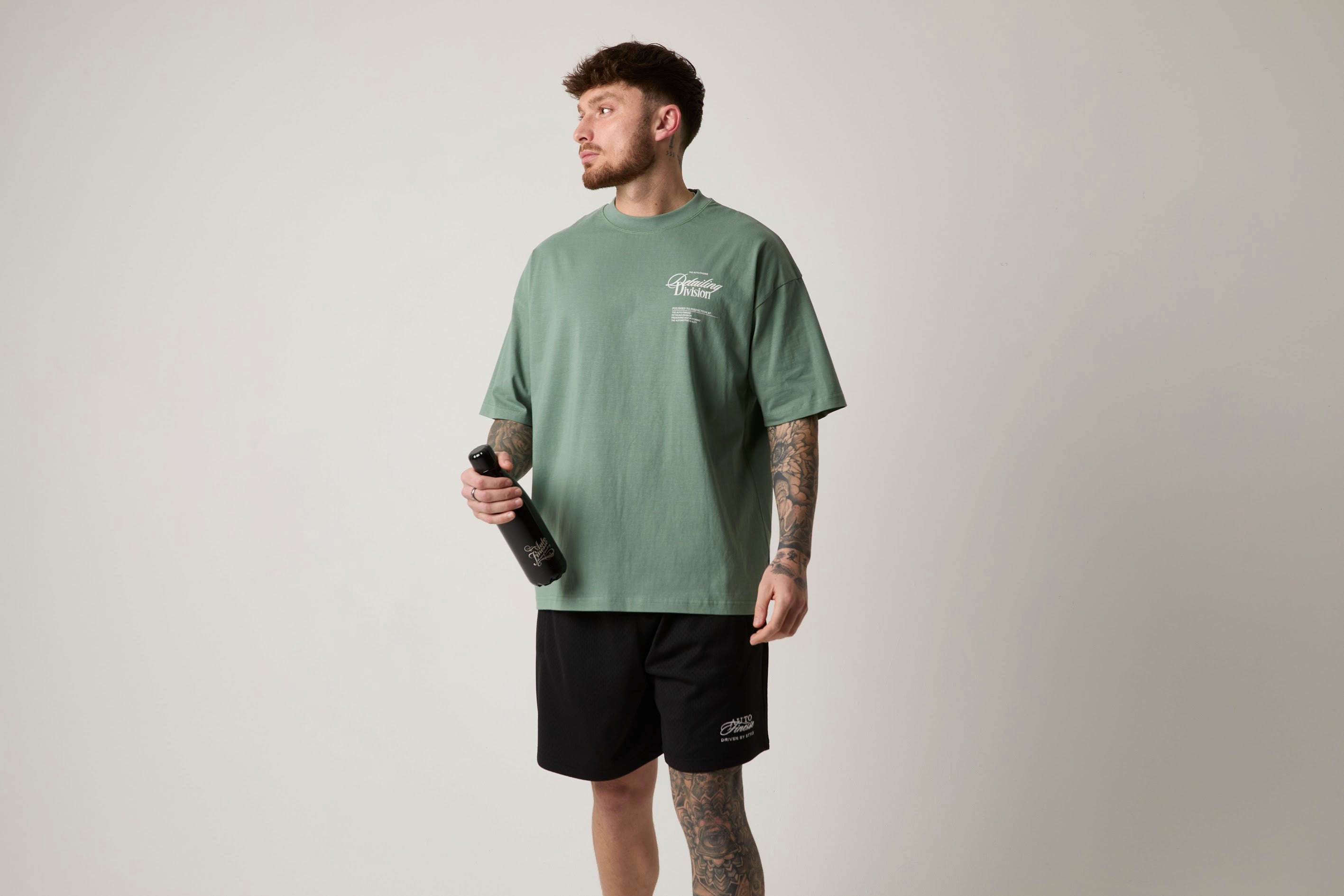 Mint Detailing Division Tshirt_ Man Wearing
