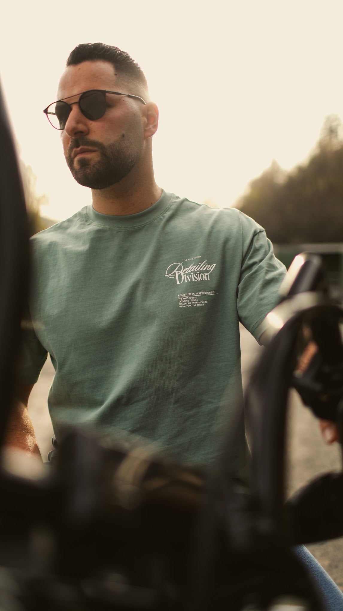 Mint Detailing Division Tshirt_ Man Wearing