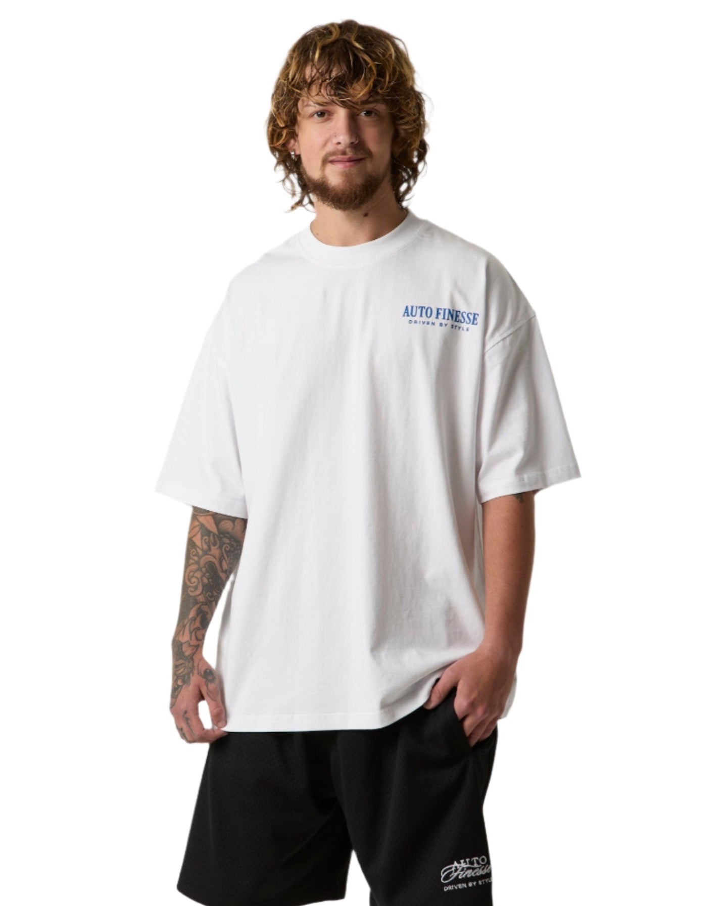 White Driven By Style Tshirt_ Man - Front
