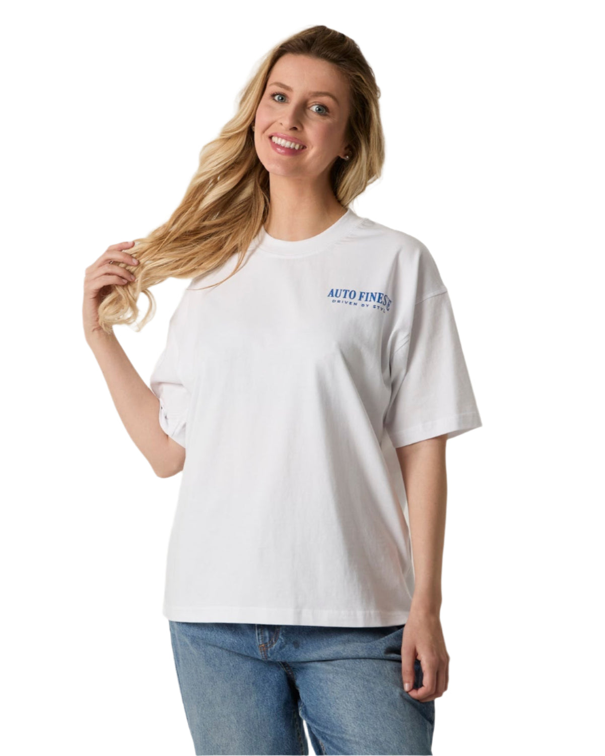 White Driven By Style Tshirt_ Woman - Front