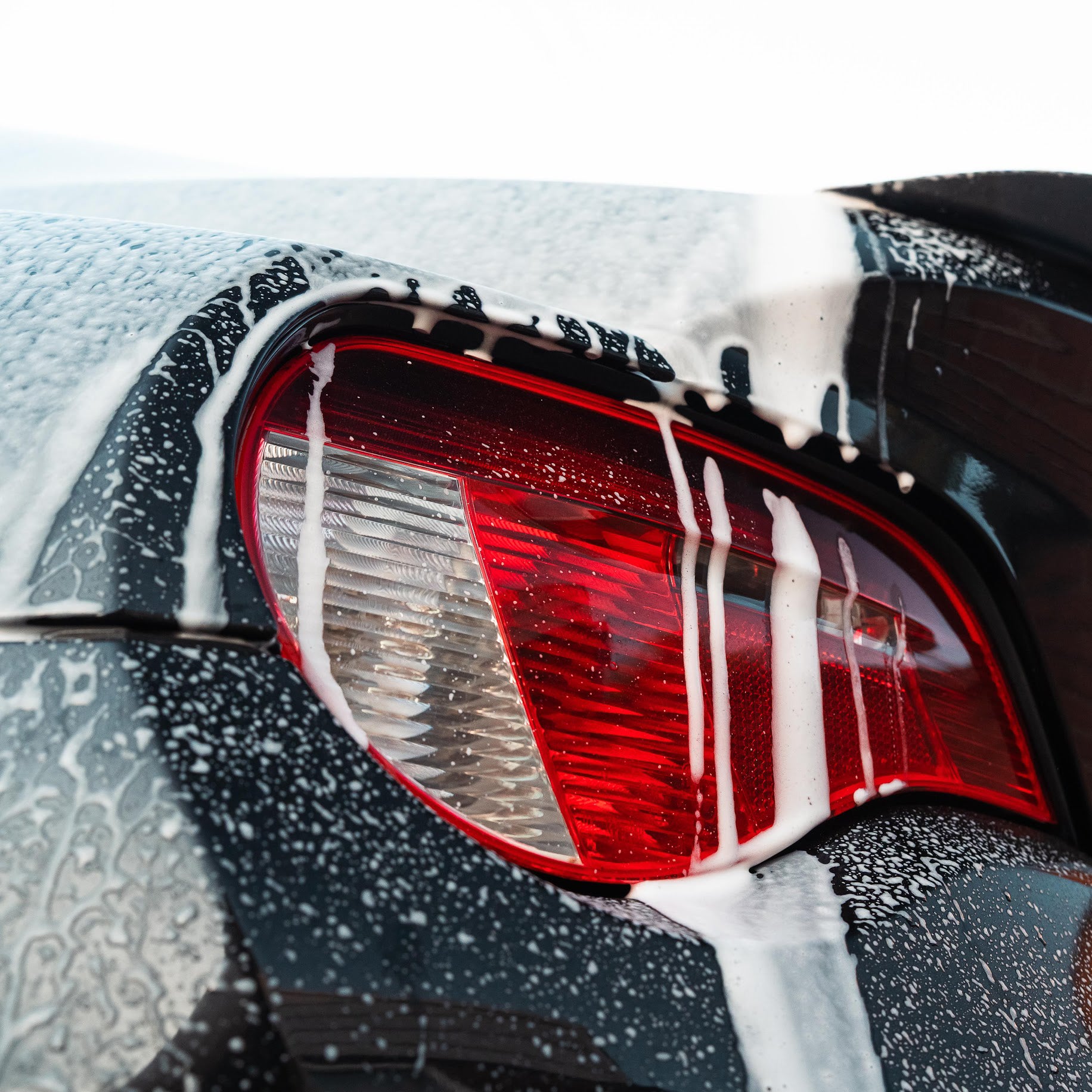 Essentials Snow Foam_ Sprayed on Car