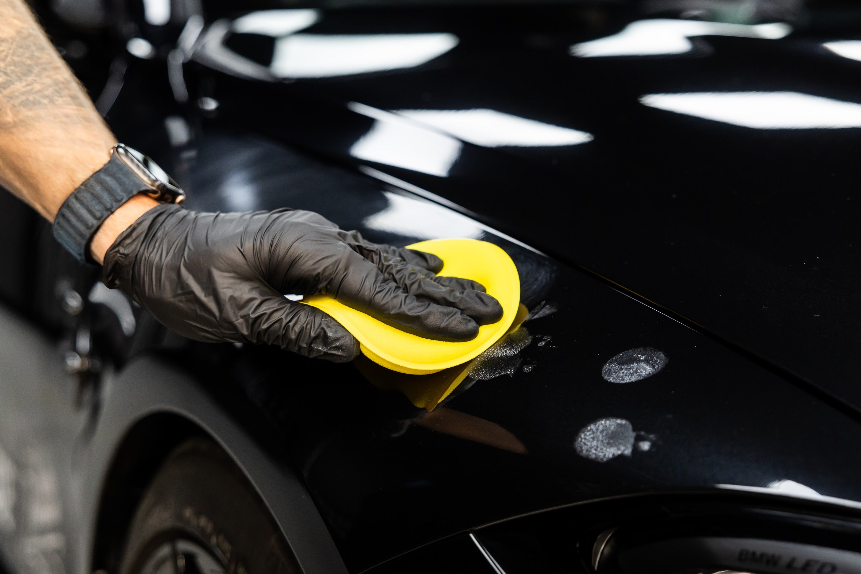 Graphene Filler Wax Being Applied To Paintwork Rectangle