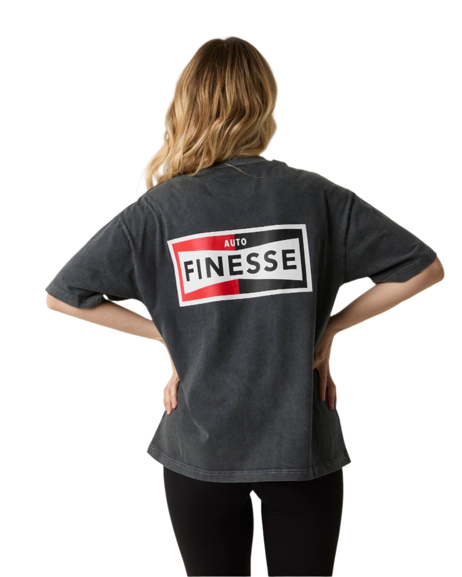 Black Hero Era Tshirt_ Woman Wearing_ Back