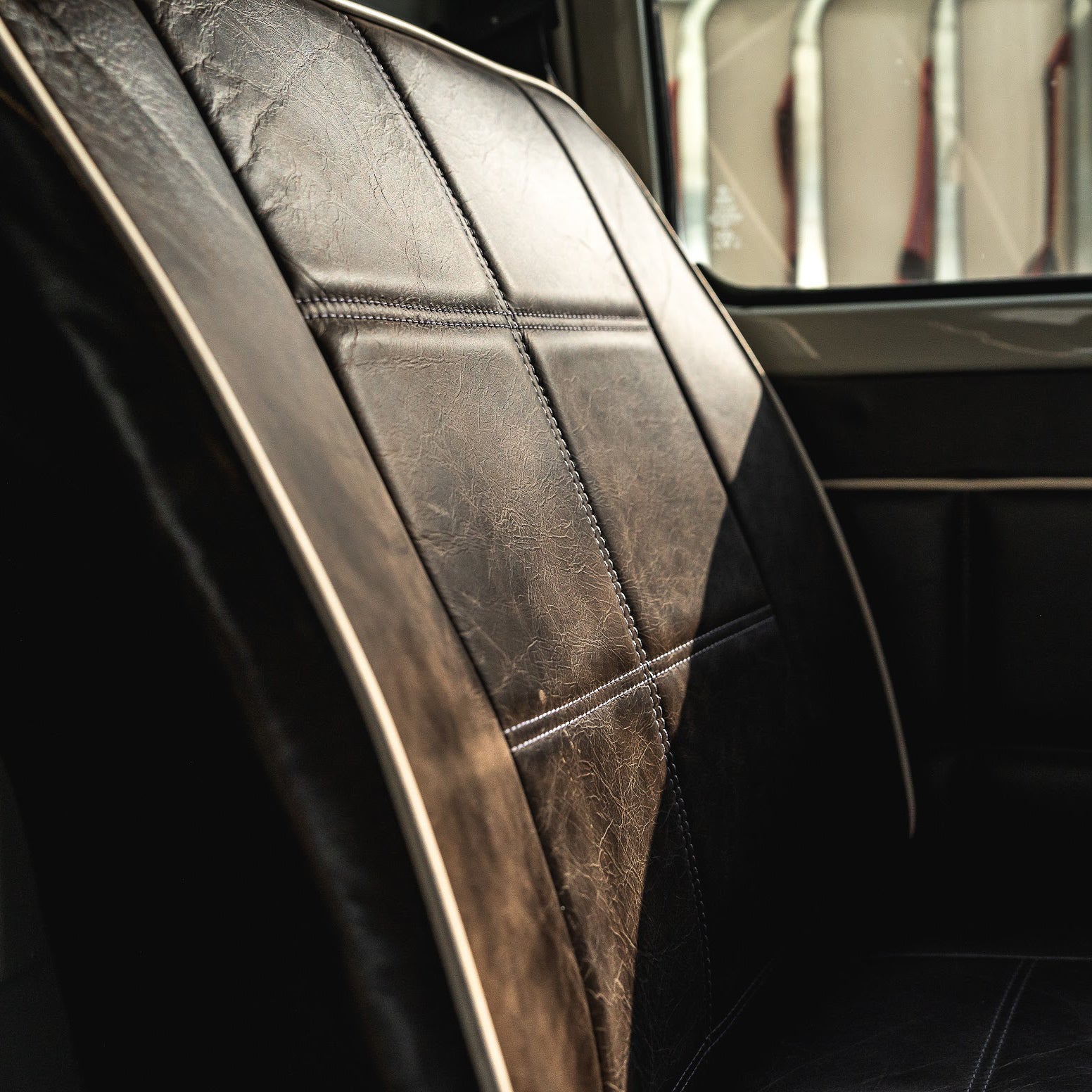 Car Leather Seat after using Leather Cleaning Kit