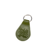 Leather Key Ring_ Green