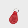 Leather Keyring Red