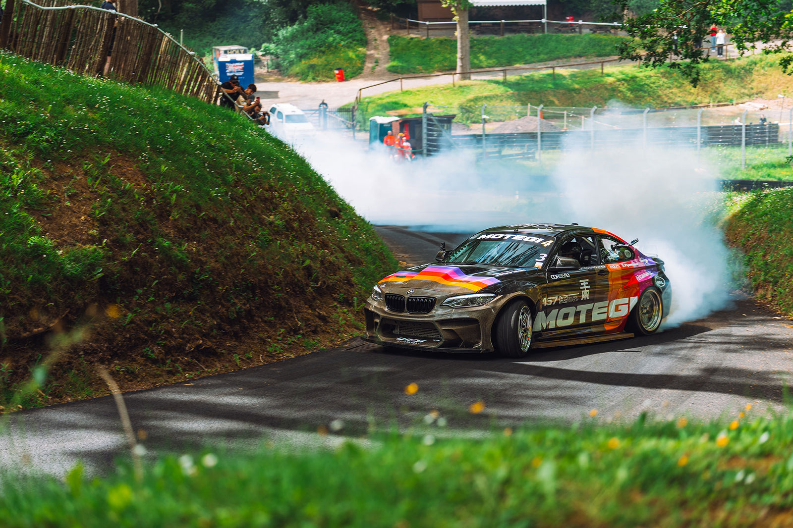 Car on the racing track