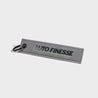 Retro Race Keyring Flight Tag Grey