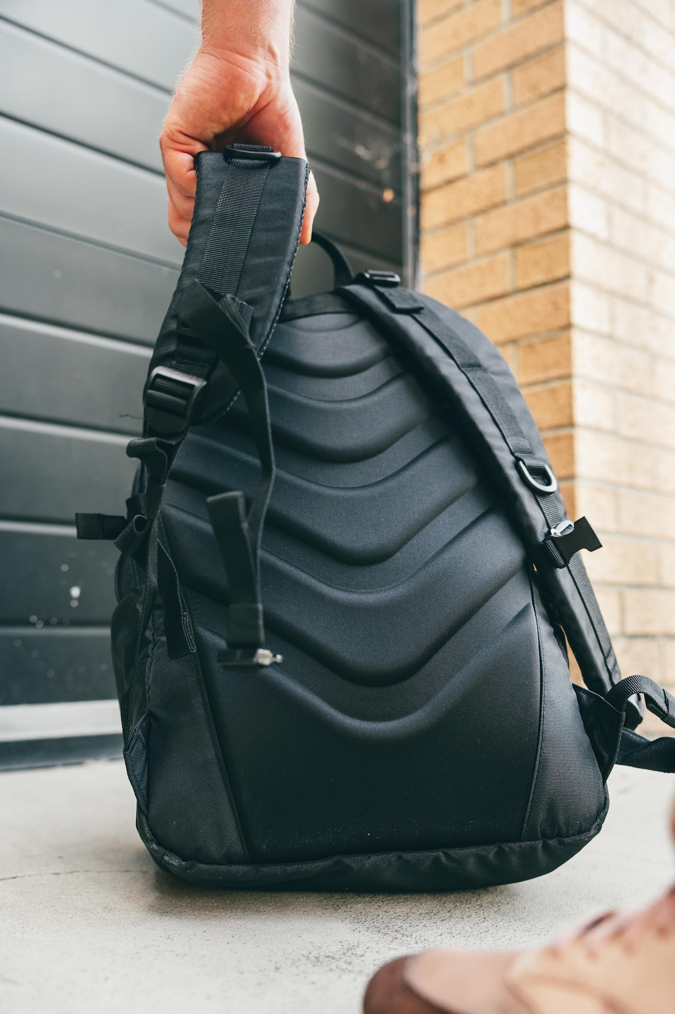 Auto Finesse rucksack – rear straps and padding