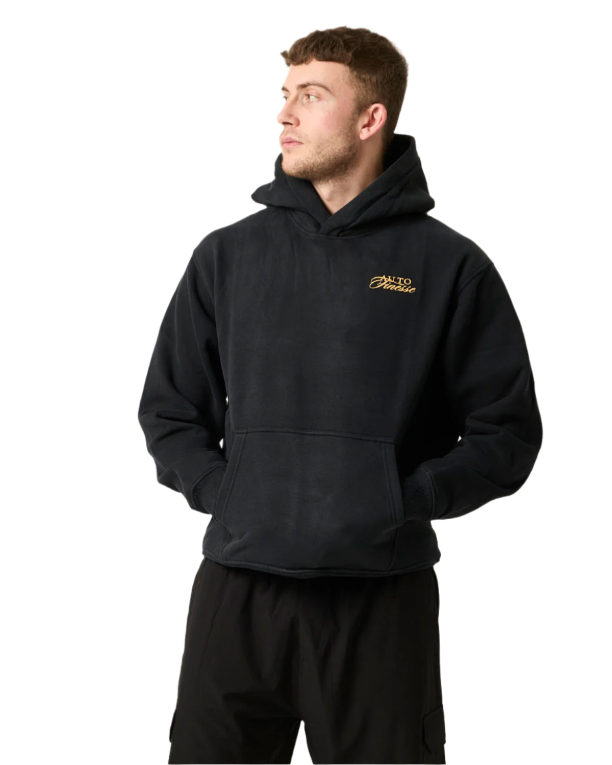The Art Of Detailing Oversized Hoodie_ Man Wearing - Front