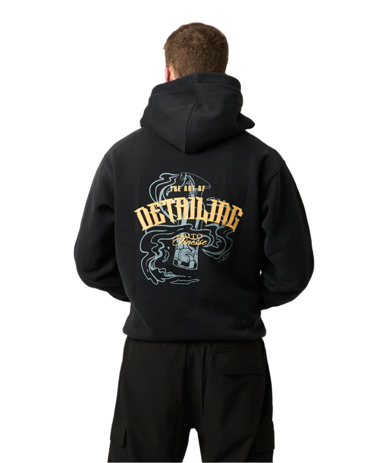 The Art Of Detailing Oversized Hoodie_ Man Wearing - Back