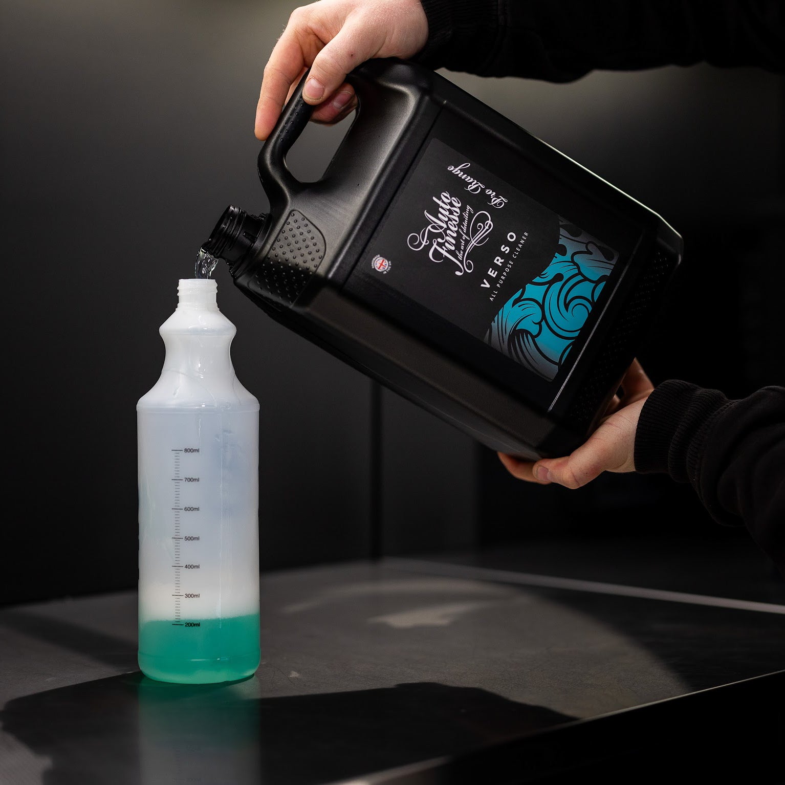 Verso APC Decanting Into Mixing Bottle Square