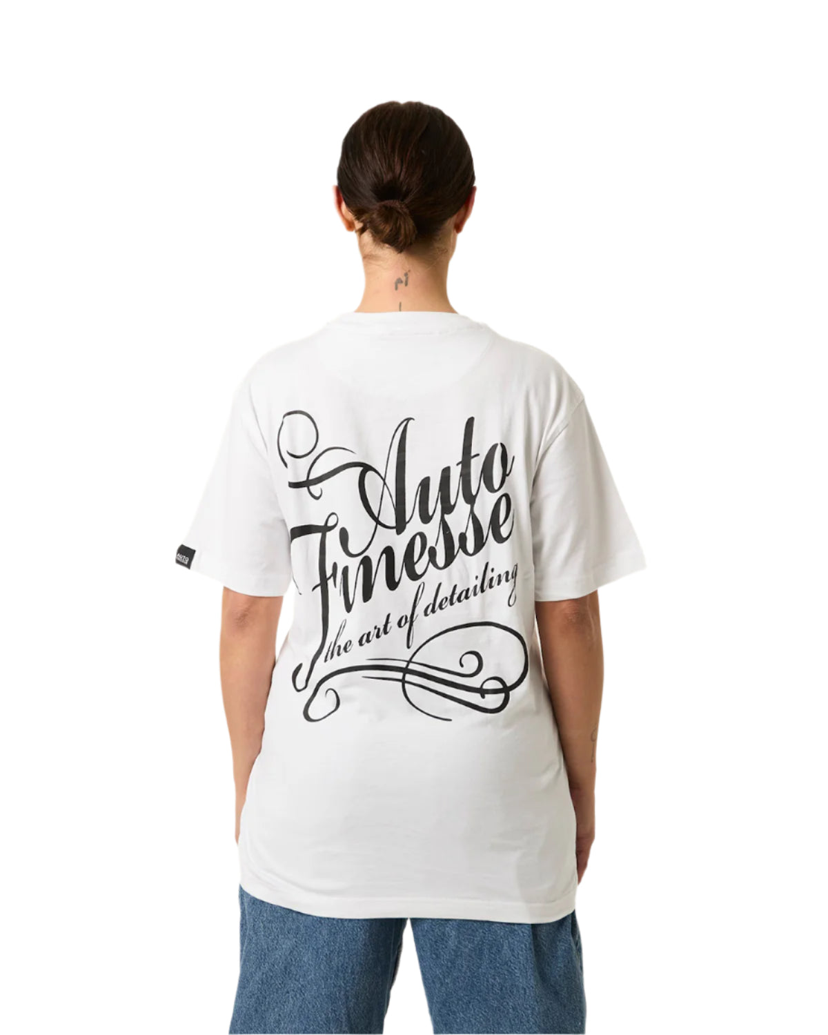 Detailers Signature T-Shirt_ Woman Wearing - Back