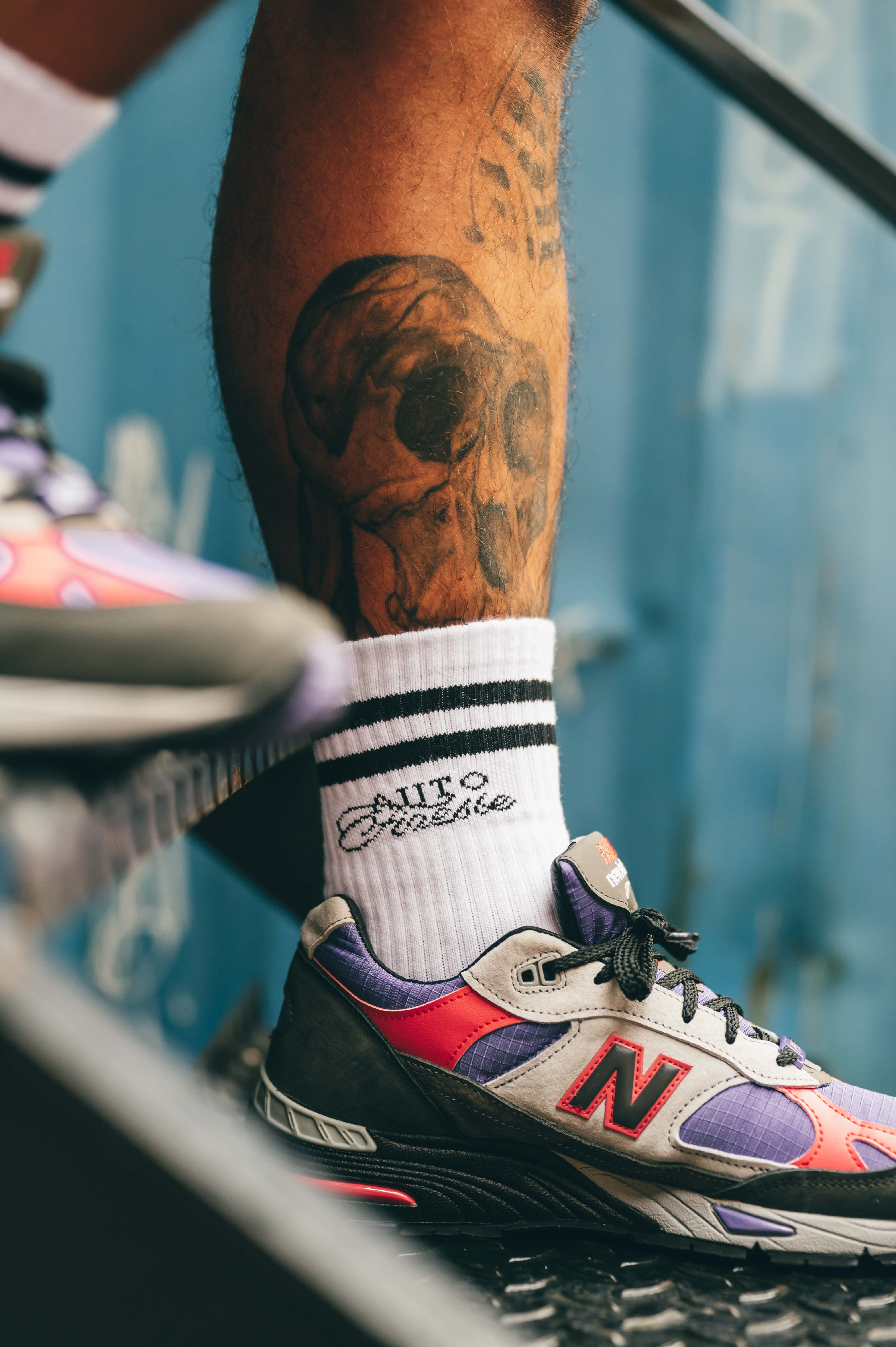 White Auto Finesse socks