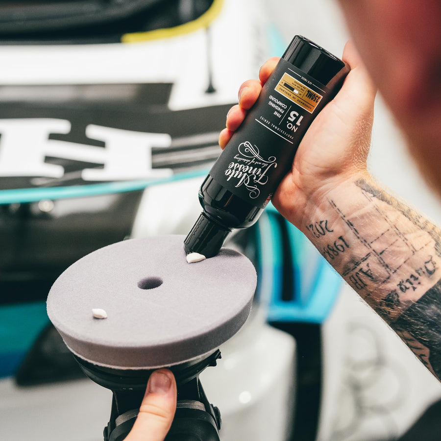 Multi stage machine polishing correction setup
