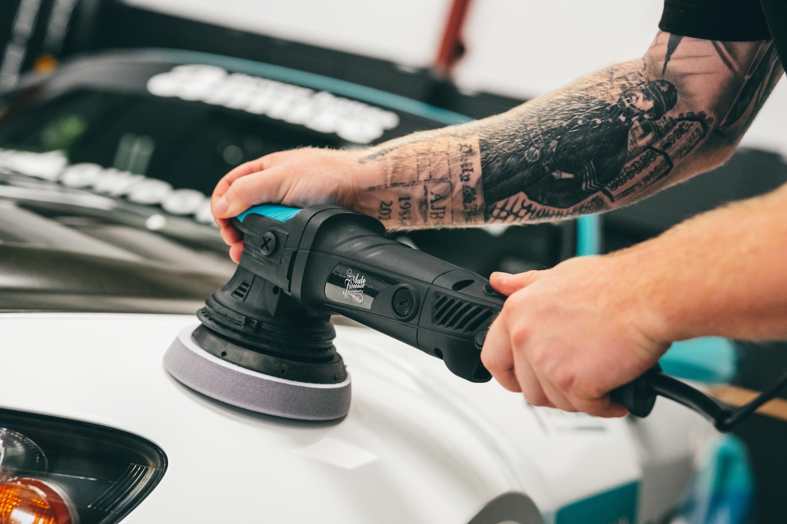 Car Polishing with Machine Polish