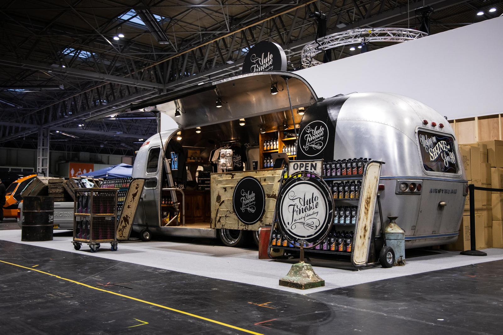 Auto Finesse Van with Products at the Event
