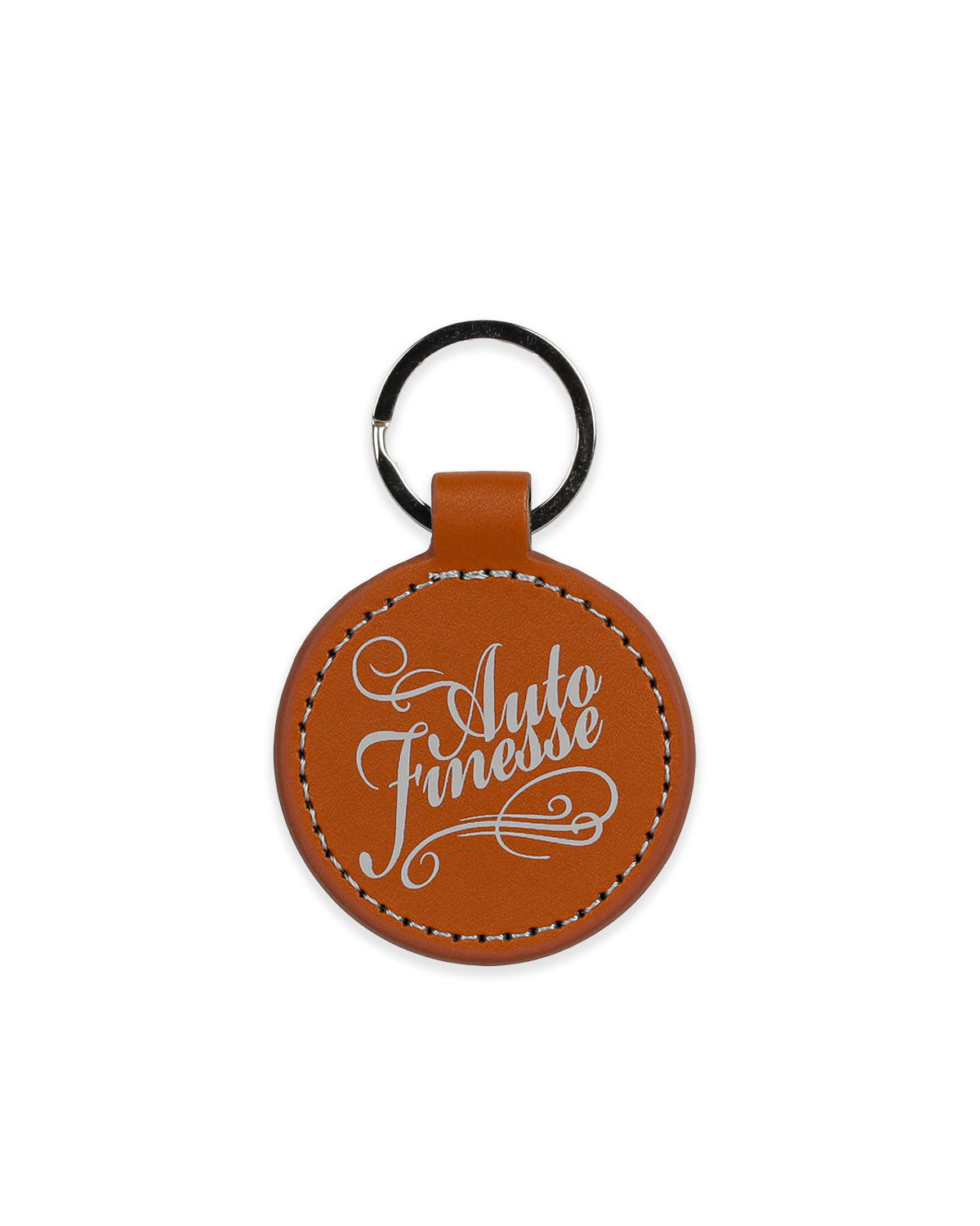 Classic Round Leather Key Ring | Stylish Colours