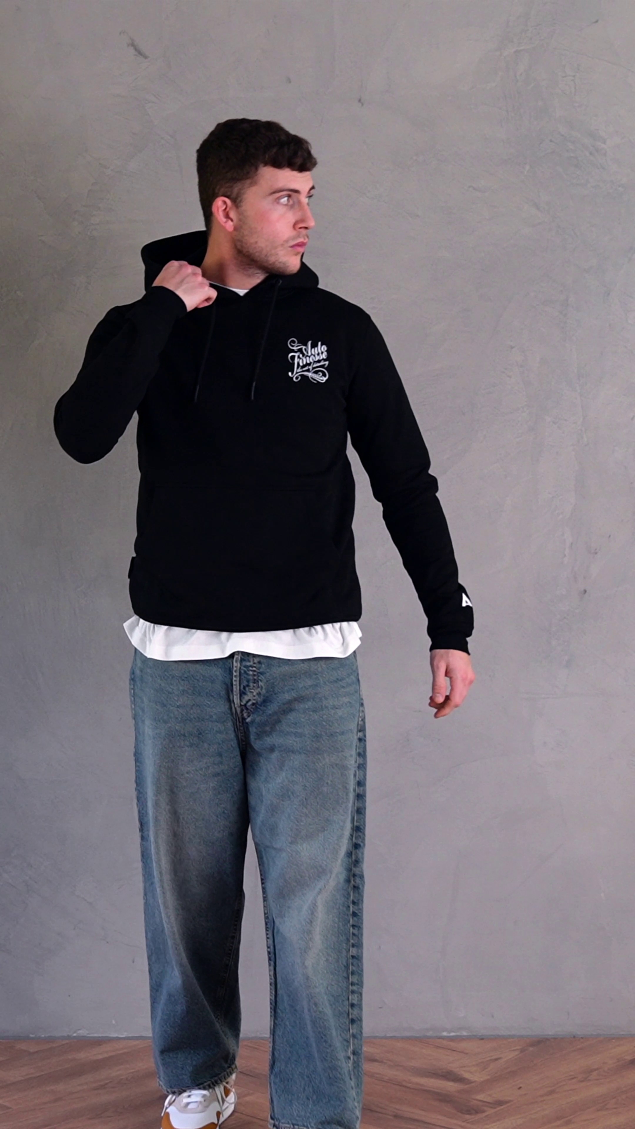 Signature Slim Fit Hoodie_ Man Wearing