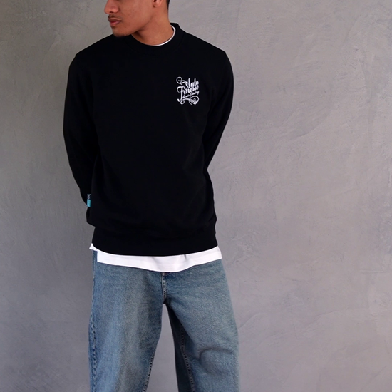 Signature Crew - Black Sweatshirt