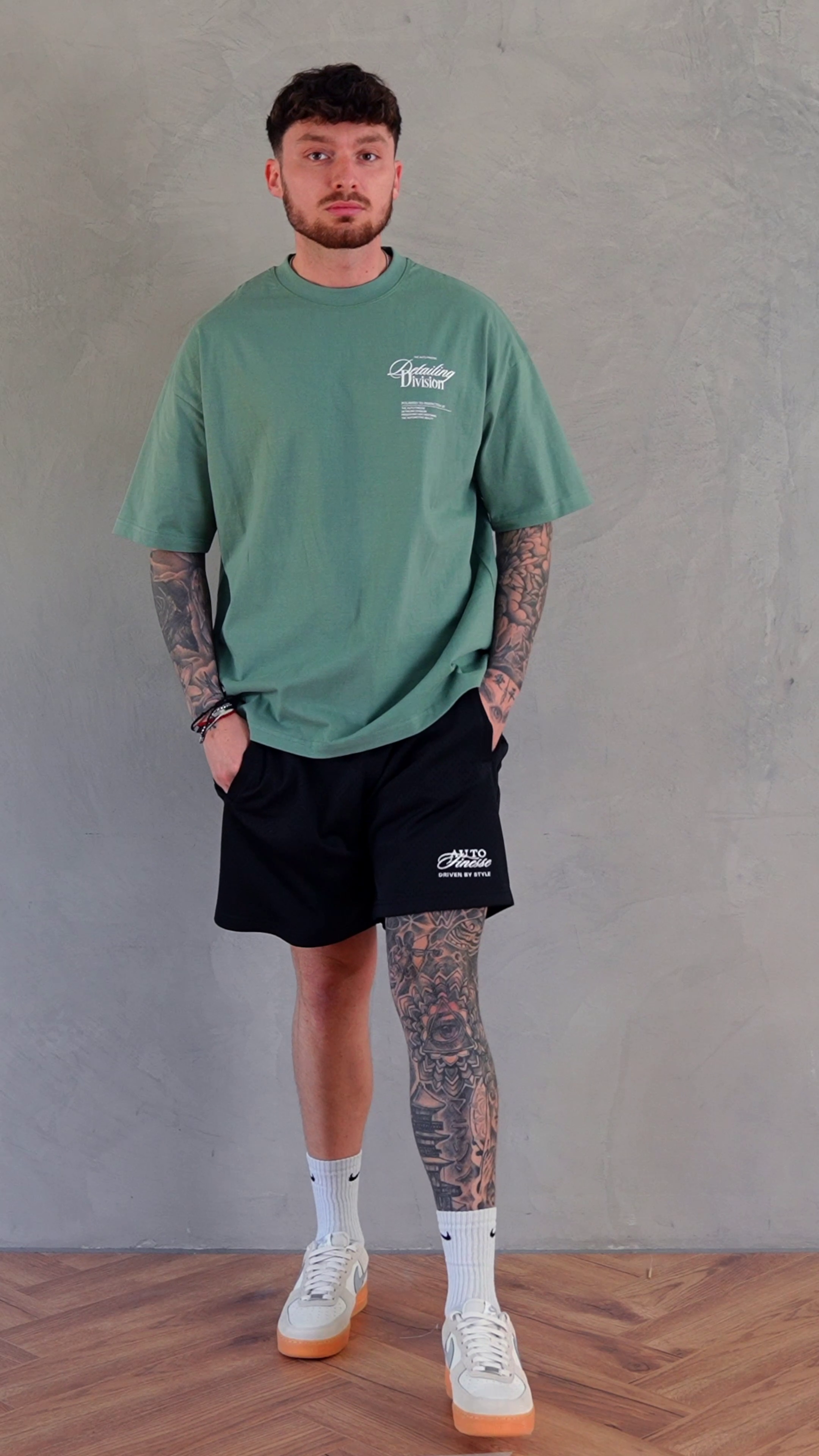 Mint Detailing Division Tshirt_ Man Wearing