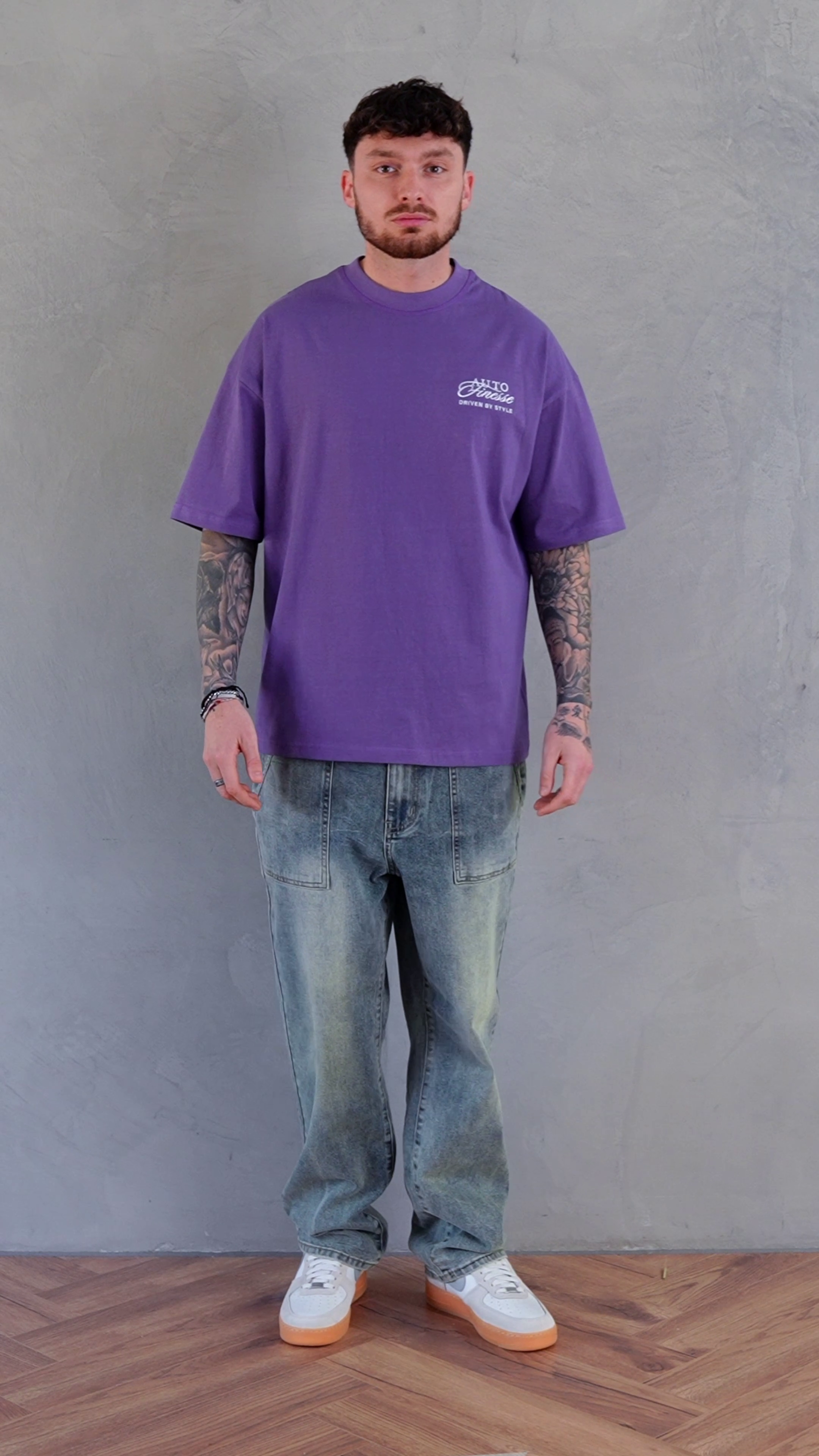 Purple Driven By Style Tshirt_ Man Wearing