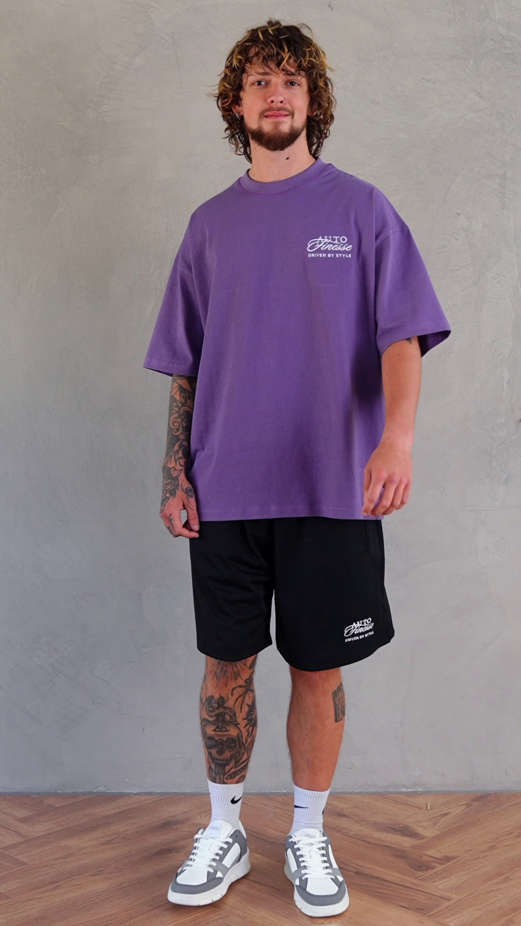 Purple Driven By Style Tshirt_ Man Wearing