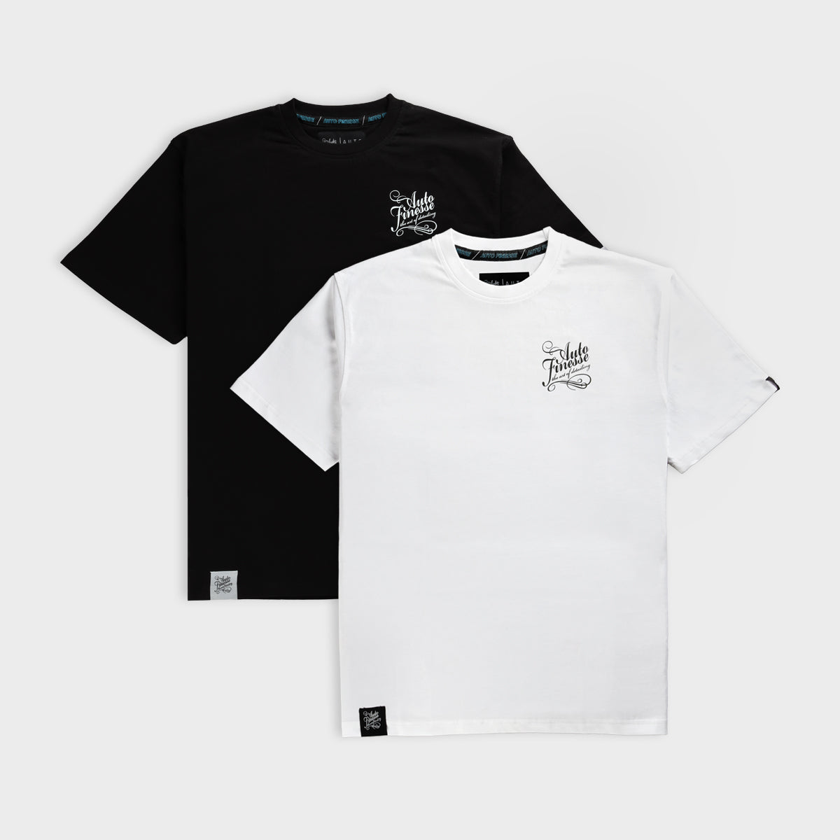 Detailers Signature T-Shirt Black & White - Front
