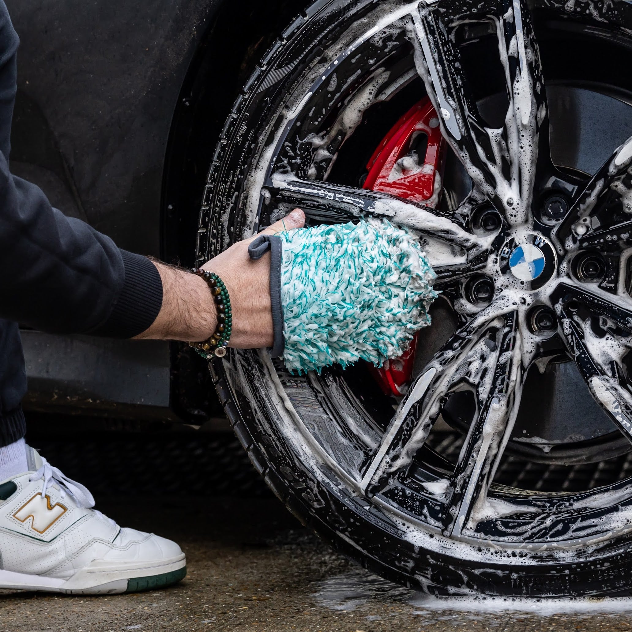 Car Wash Mitt - Microfibre, Lambswool Wash Mitt & Pad